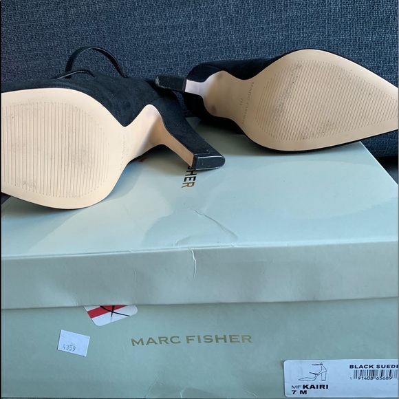Marc Fisher Black Suede Heel - Picture 2 of 2